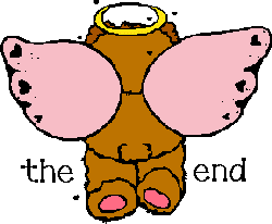 TEDDY BEAR ANGEL WITH THE END
