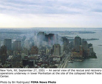 New York Skyline After the Attack